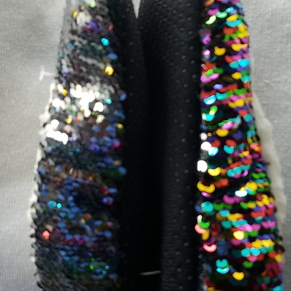 NWOT 2/$15 Rainbow/ Silver sequins sleepers - Picture 5 of 14